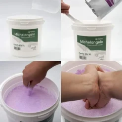 Kit familiar para hacer una escultura 3D de 4 manos