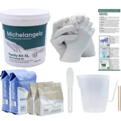 Kit familiar para hacer una escultura 3D de 4 manos