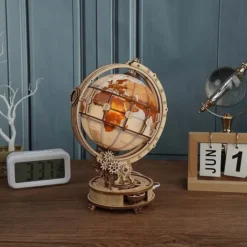 Kit para construir un globo terráqueo con luz