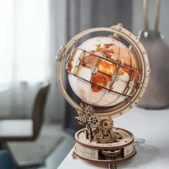Kit para construir un globo terráqueo con luz