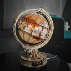 Kit para construir un globo terráqueo con luz