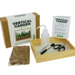 Kit para crear un mini jardín en un marco de madera