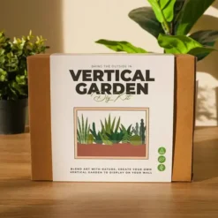 Kit para crear un mini jardín en un marco de madera