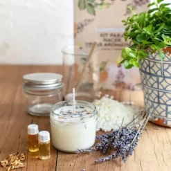 Kit para hacer velas con cera de soja