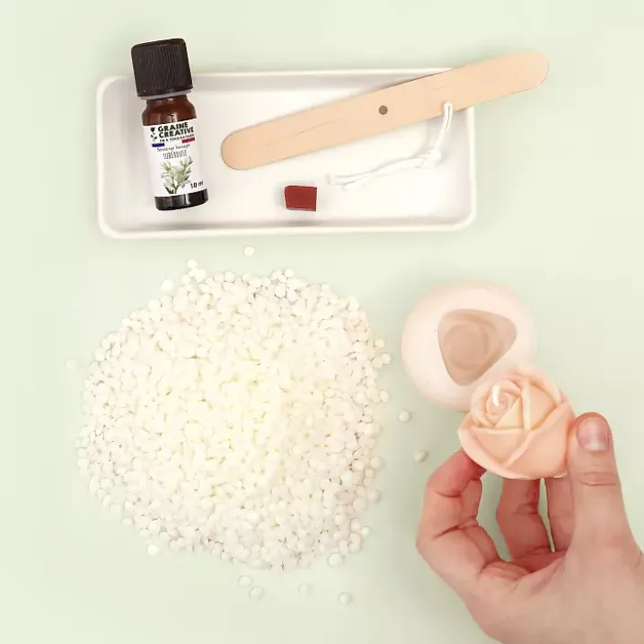 Kit para hacer velas en forma de flor