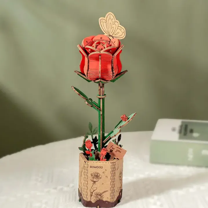 Kit para montar una flor de madera