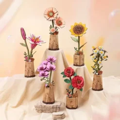 Kit para montar una flor de madera