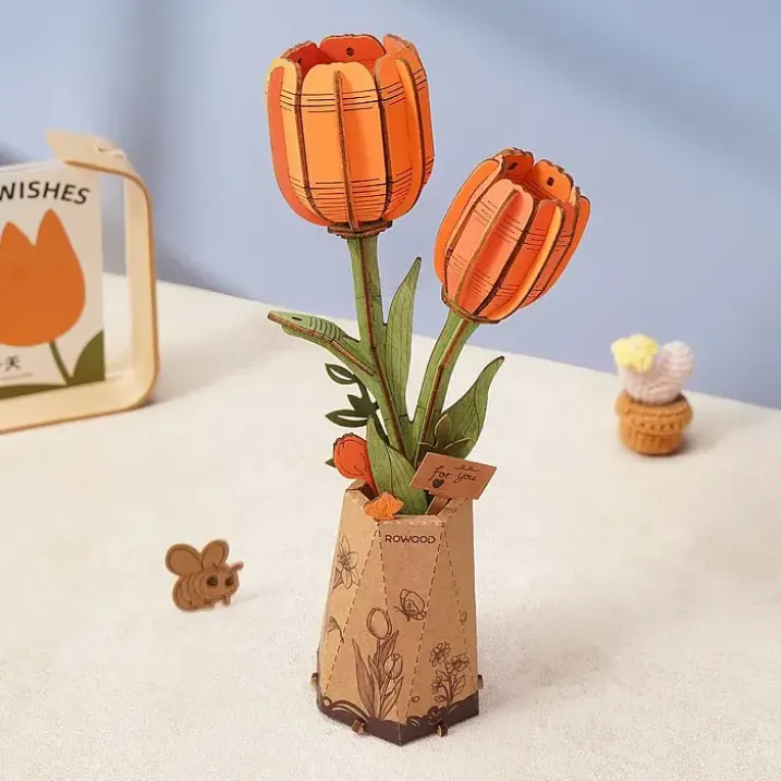 Kit para montar una flor de madera