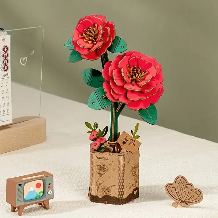 Kit para montar una flor de madera
