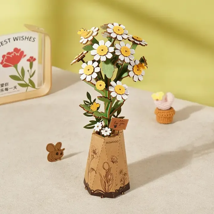 Kit para montar una flor de madera
