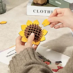 Kit para montar un ramo de flores de madera