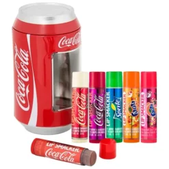 Lata clásica con 6 bálsamos labiales Lip Smacker sabor Coca-Cola