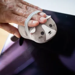Limpiapantallas de microfibra en forma de gato