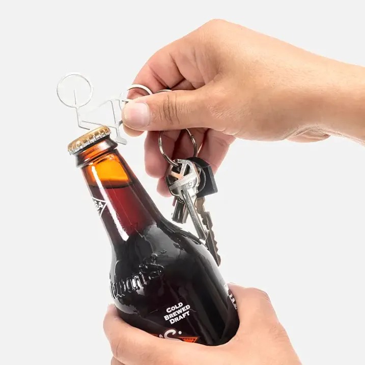 Llavero abrebotellas con forma de bicicleta