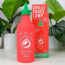 Lámpara de noche en forma de bote de salsa picante