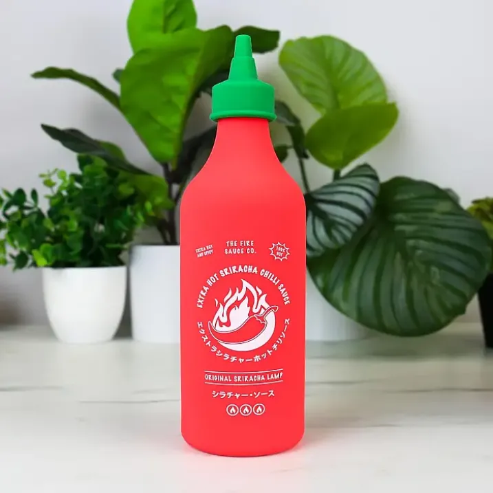 Lámpara de noche en forma de bote de salsa picante