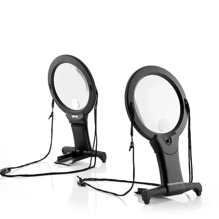 Lupa con luz LED manos libres