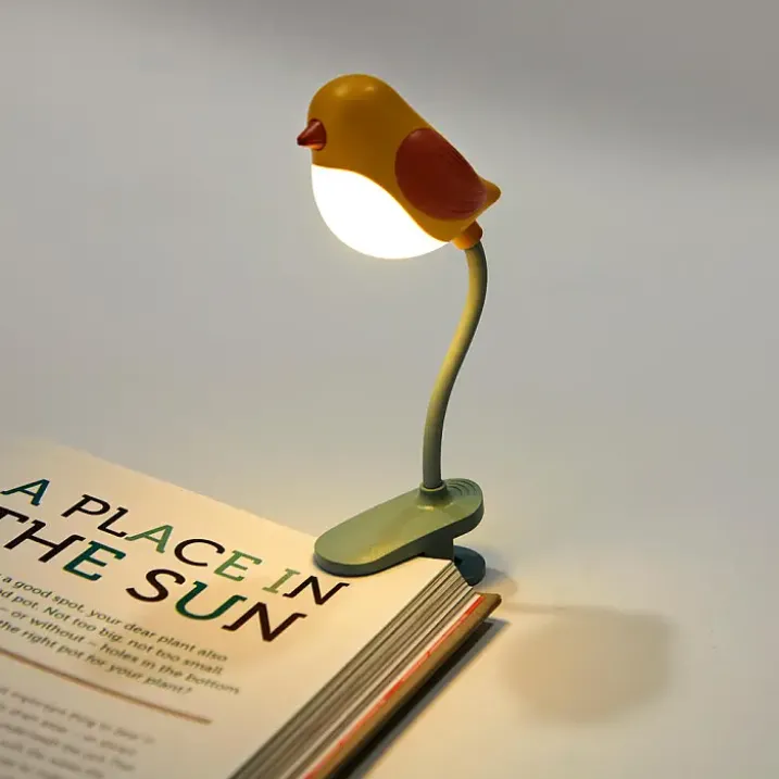Luz de lectura en forma de pajarito