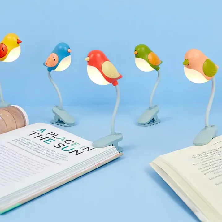 Luz de lectura en forma de pajarito