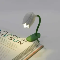 Luz de lectura en forma de tulipán