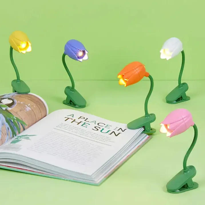 Luz de lectura en forma de tulipán