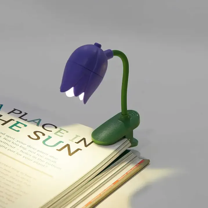 Luz de lectura en forma de tulipán