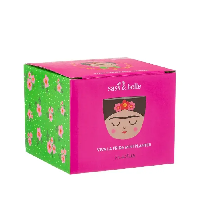 Maceta con forma de Frida Kahlo en tamaño mini