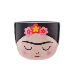Maceta con forma de Frida Kahlo en tamaño mini