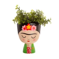 Maceta con forma de Frida Kahlo