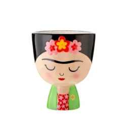 Maceta con forma de Frida Kahlo