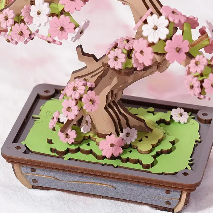 Maqueta Bonsái Sakura de madera