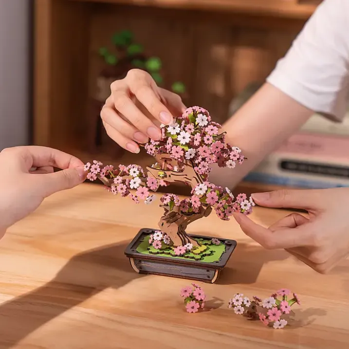 Maqueta Bonsái Sakura de madera