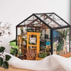 Maqueta de invernadero en miniatura para montar uno mismo