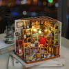 Maqueta de librería en miniatura para construir uno mismo