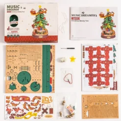 Maqueta de árbol de Navidad con movimiento y sonido