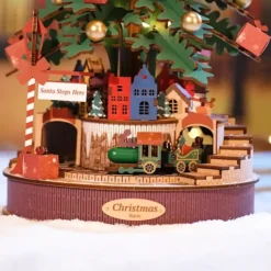 Maqueta de árbol de Navidad con movimiento y sonido