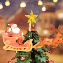 Maqueta de árbol de Navidad con movimiento y sonido
