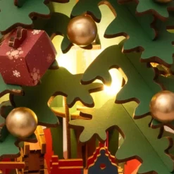 Maqueta de árbol de Navidad con movimiento y sonido