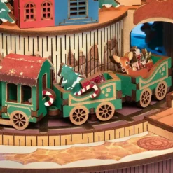Maqueta de árbol de Navidad con movimiento y sonido