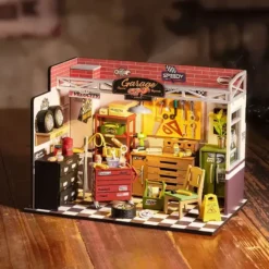 Maqueta de taller mecánico para montar uno mismo