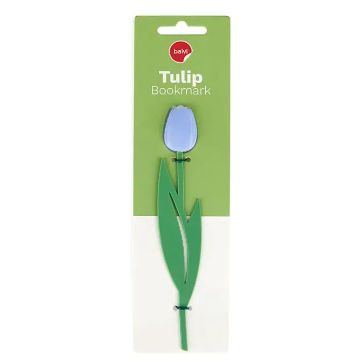 Marcapáginas original con forma de tulipán