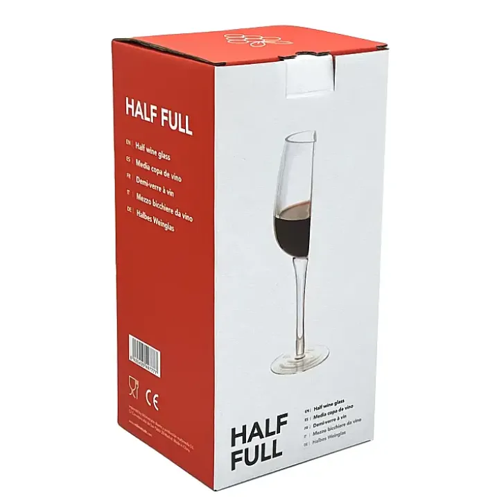 Media copa de vino Half Full