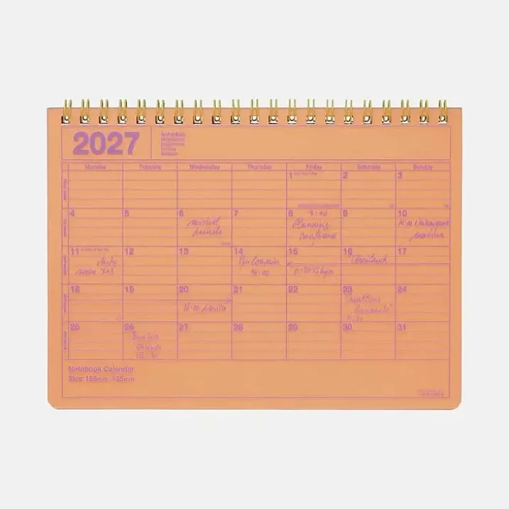 Mini calendario libreta 2027