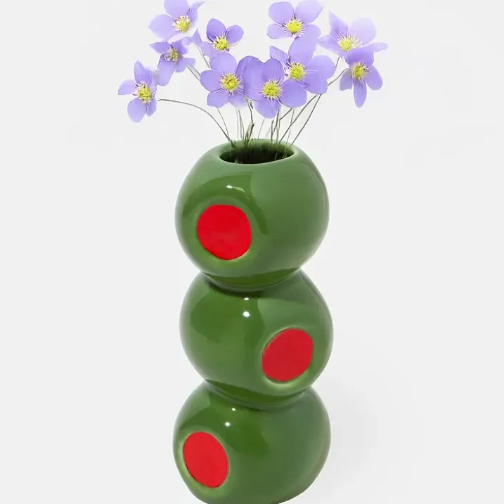 Mini jarrón en forma de aceitunas