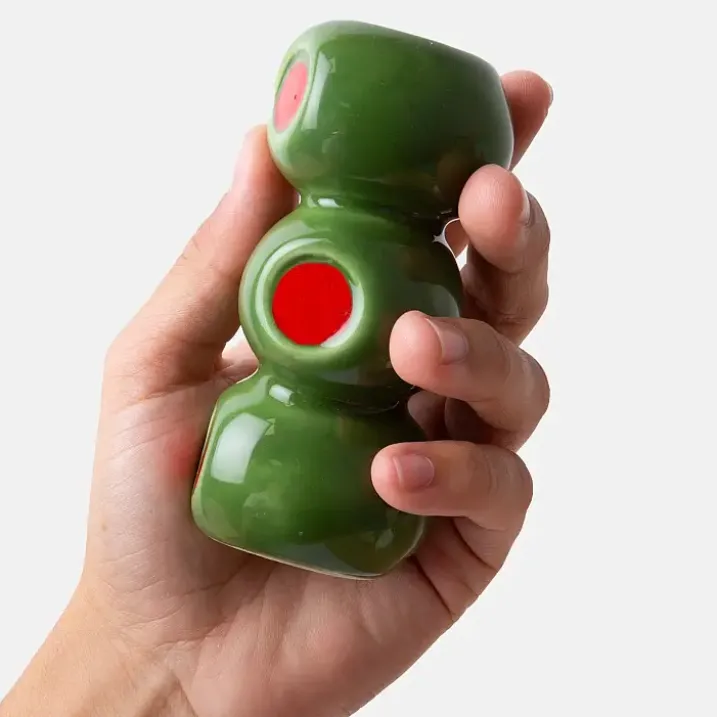 Mini jarrón en forma de aceitunas