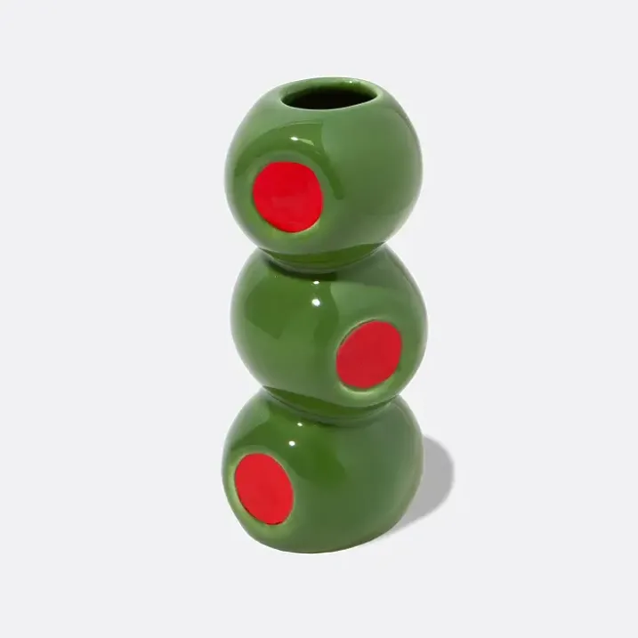 Mini jarrón en forma de aceitunas