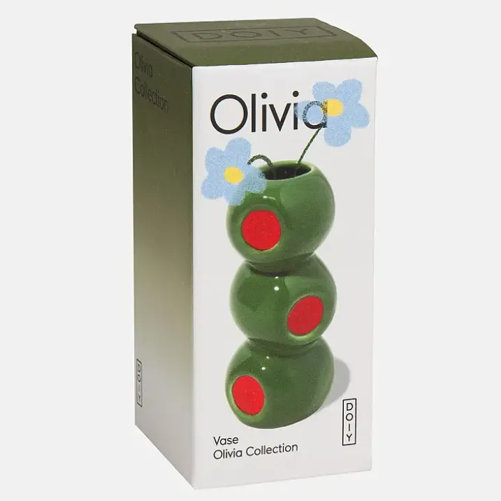 Mini jarrón en forma de aceitunas
