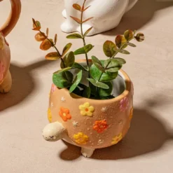 Mini maceta en forma de tortuga