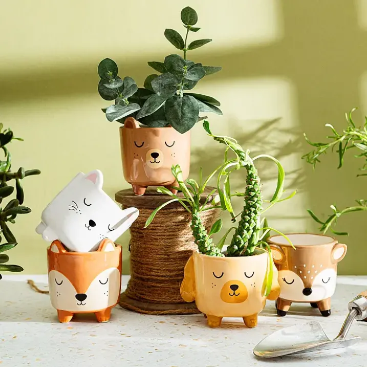 Mini macetero en forma de animalito