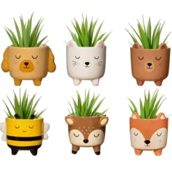 Mini macetero en forma de animalito